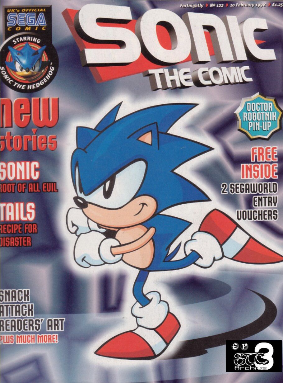 Sonic - The Comic Issue No. 122 Comic cover page